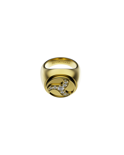 Wheel Of Joy Spinning Ring Gold