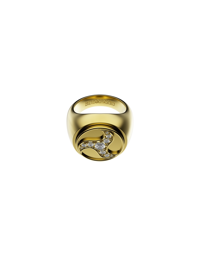 Wheel Of Joy Spinning Ring Gold