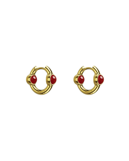Mini Portal Of Joy Earrings Ruby