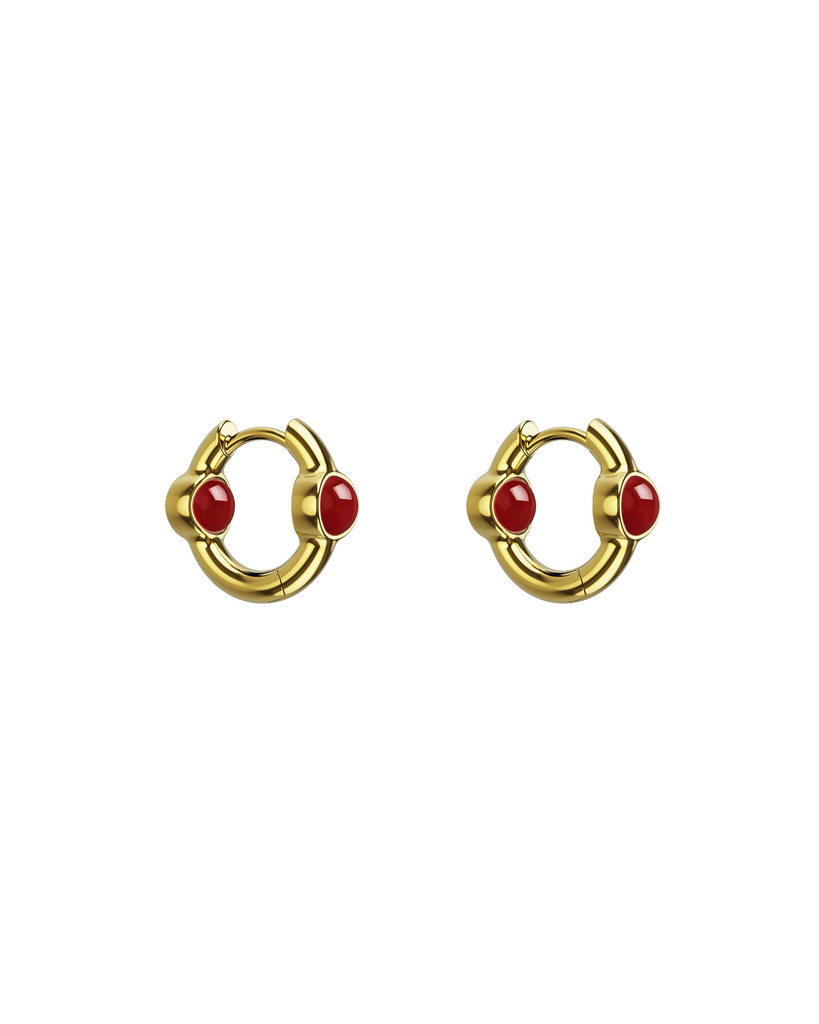 Mini Portal Of Joy Earrings Ruby