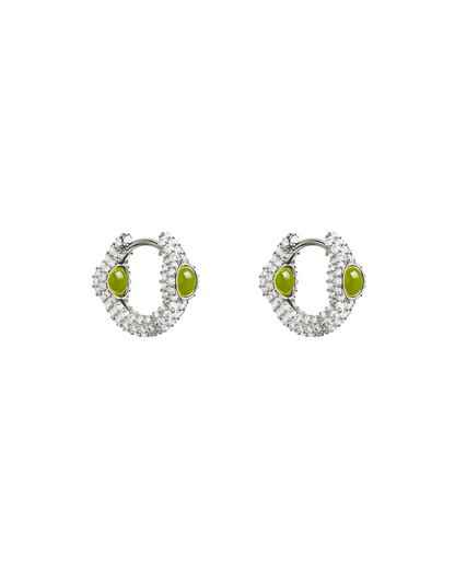 Mini Drip Portal Of Joy Earrings Peridot
