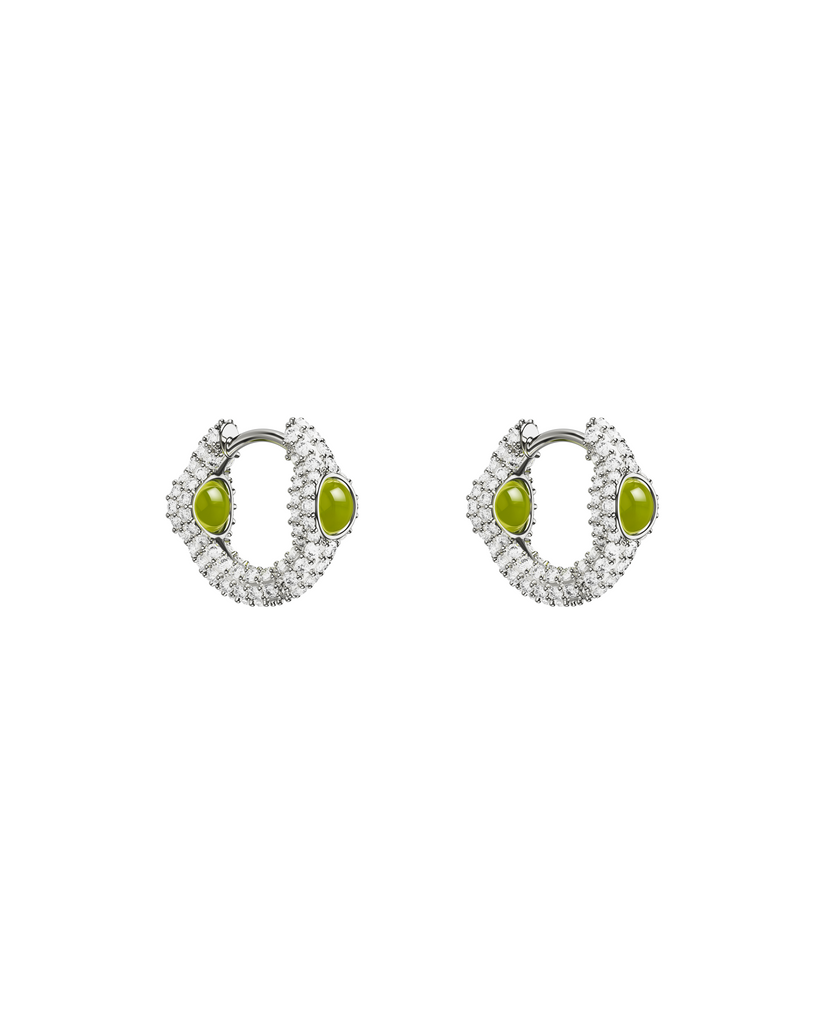 Mini Drip Portal Of Joy Earrings Peridot