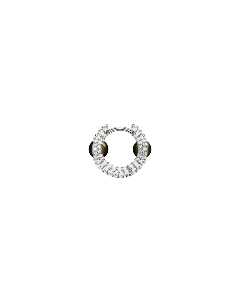 Mini Drip Portal Of Joy Earrings Obsdian