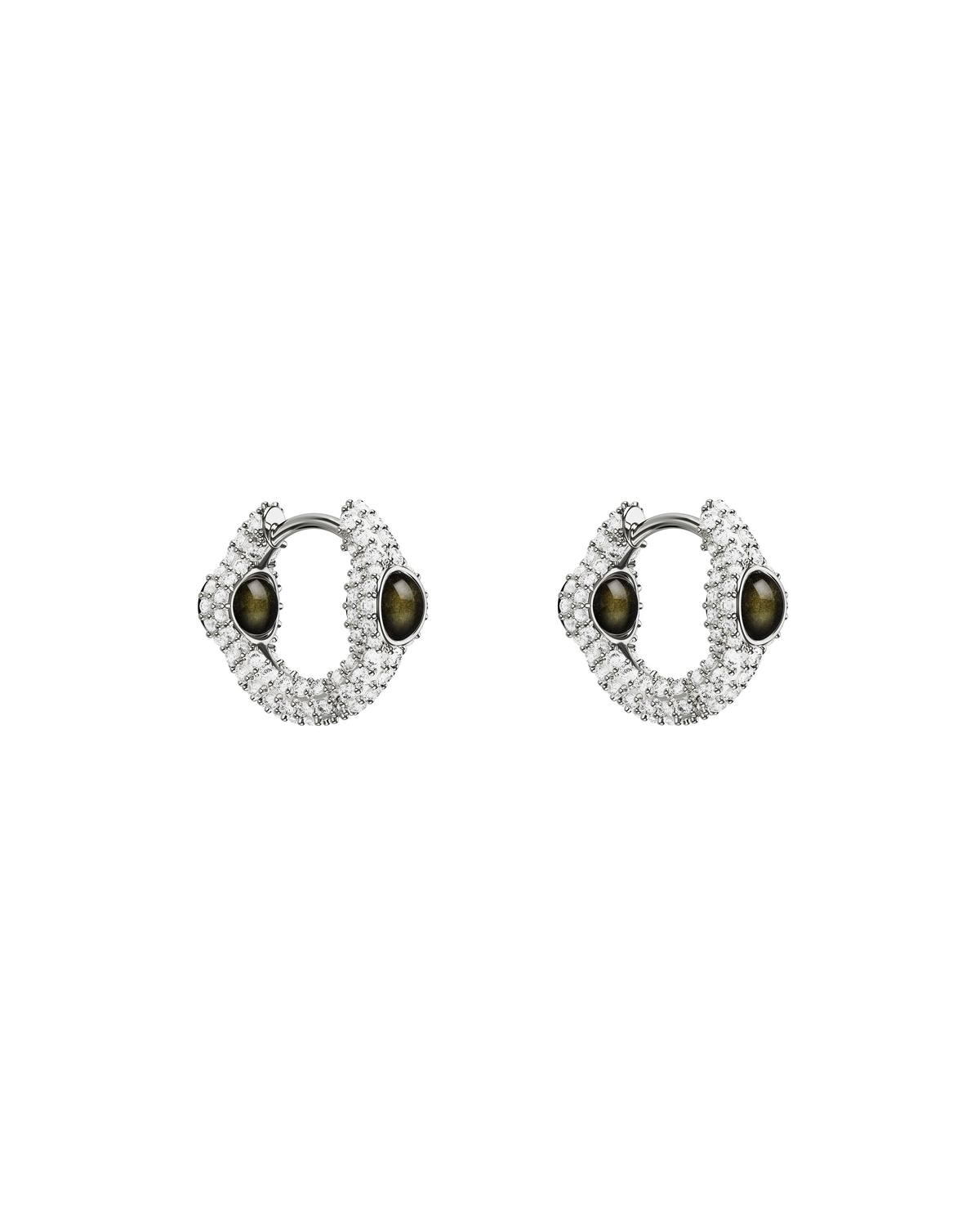 Mini Drip Portal Of Joy Earrings Obsdian