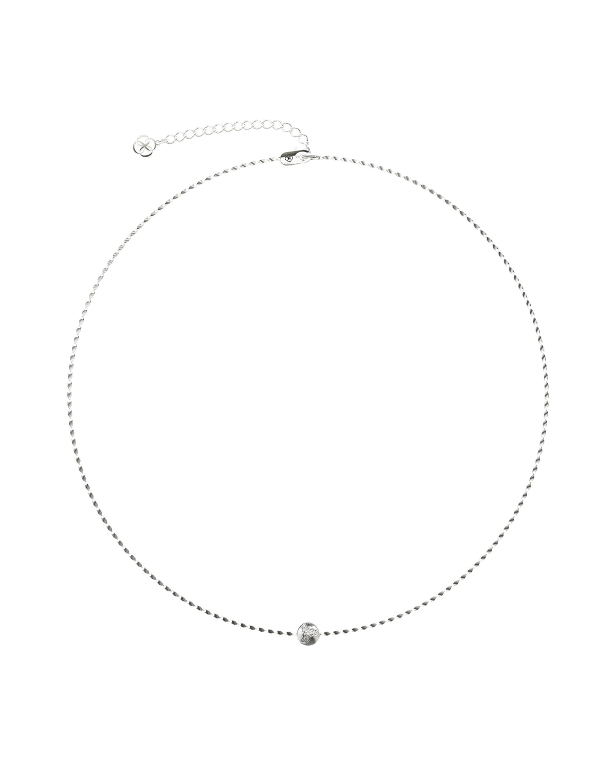 111 Dragon Ball Necklace — Silver — One Size