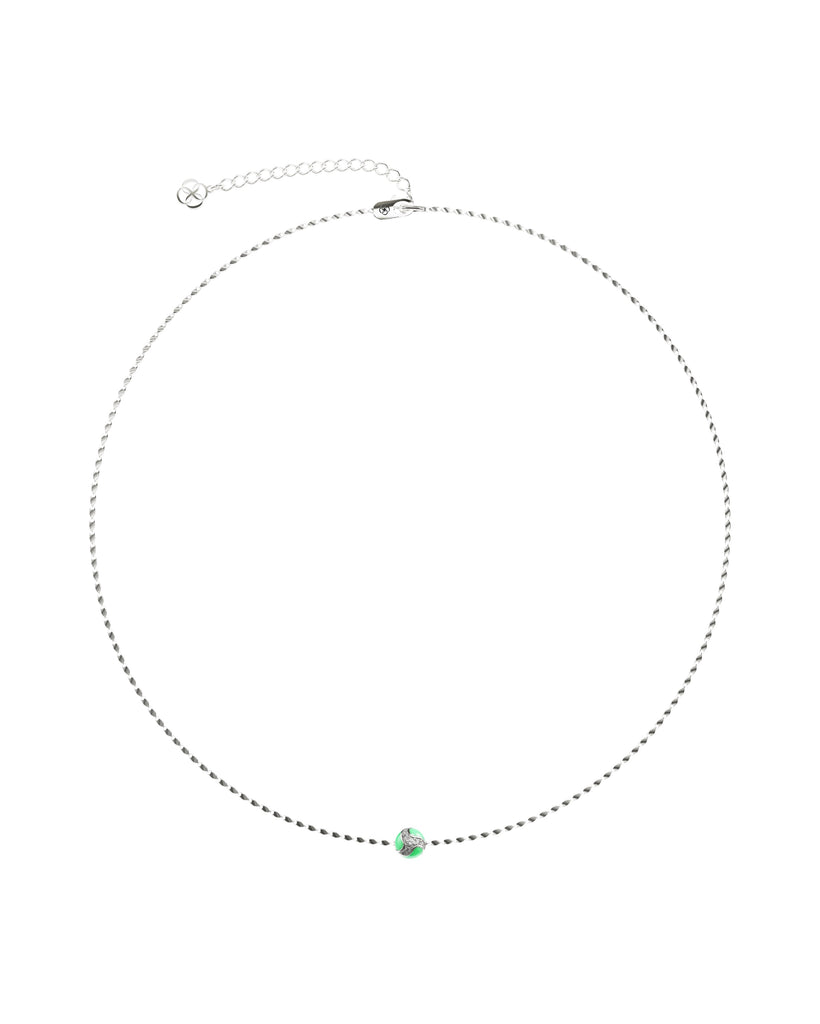 111 Dragon Ball Necklace — Green — One Size