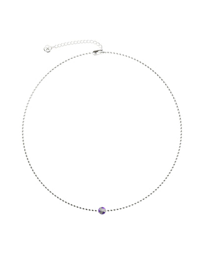 111 Dragon Ball Necklace — Purple — One Size