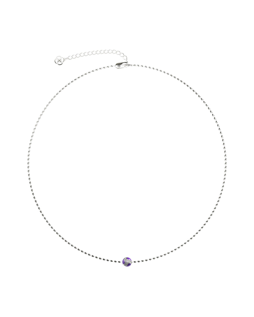 111 Dragon Ball Necklace — Purple — One Size