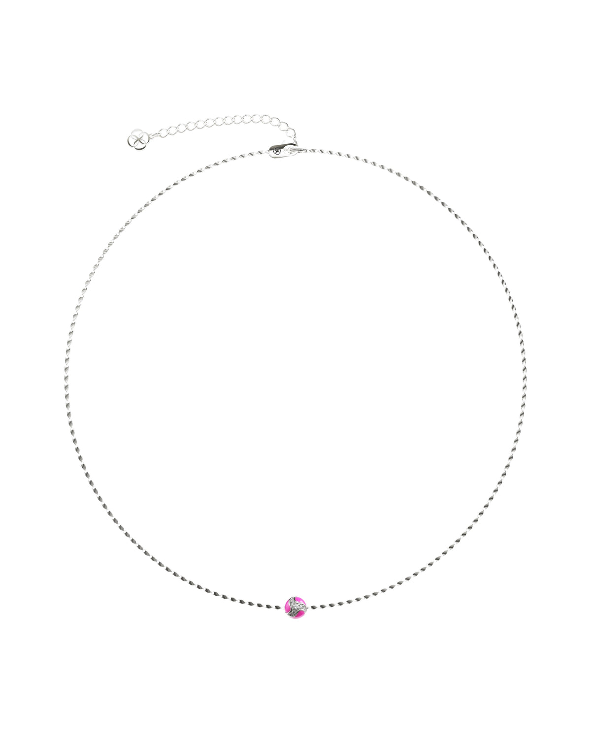 111 Dragon Ball Necklace — Pink — One Size