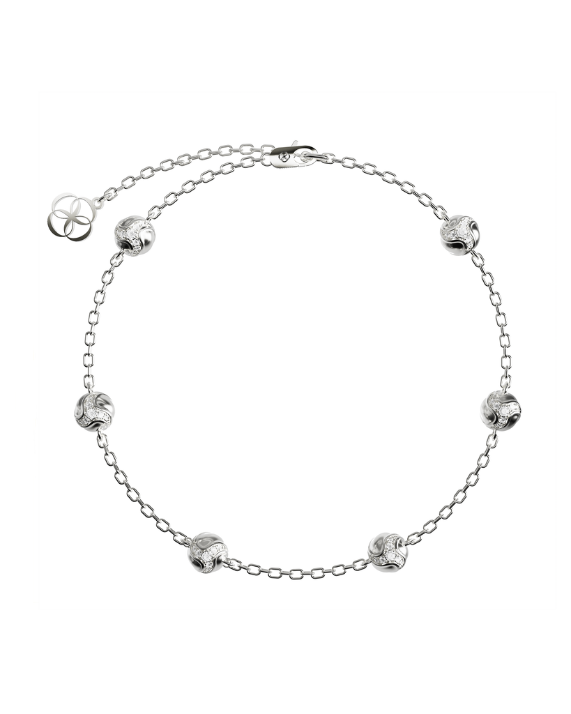666 Dragon Ball Bracelet — Silver — One Size