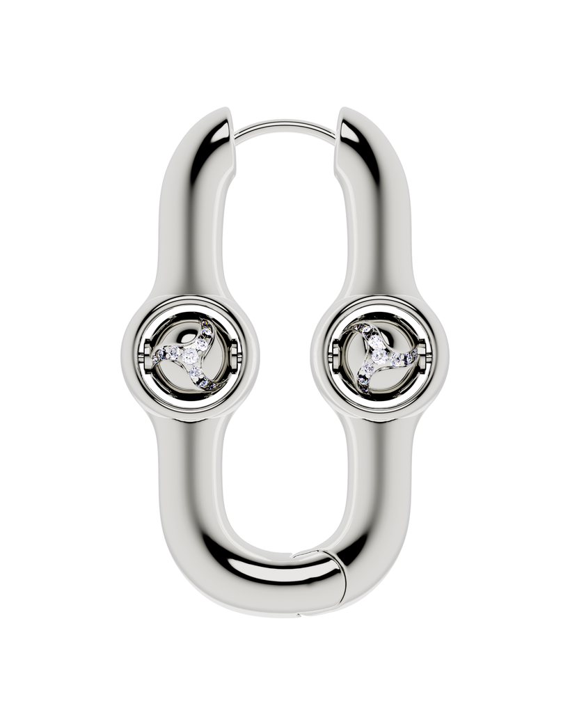 Gate Of Joy Earrings — Silver — Large