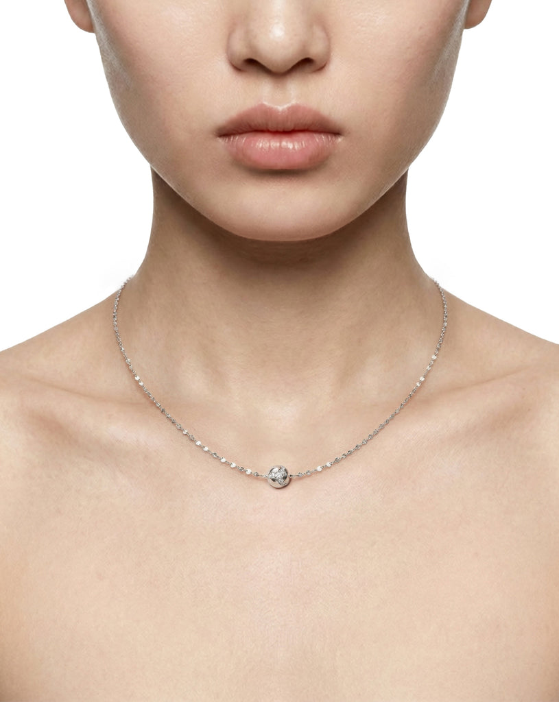 111 Dragon Ball Necklace — Silver — One Size