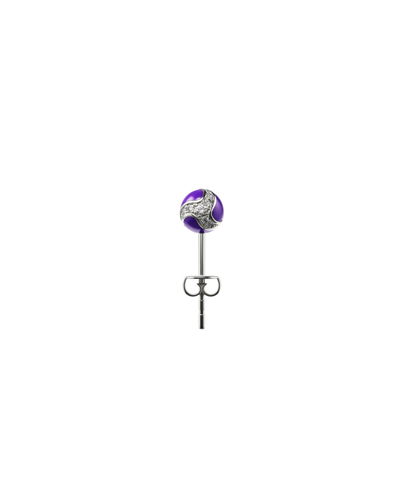 Dragon Ball Ear Stud — Purple — One Size