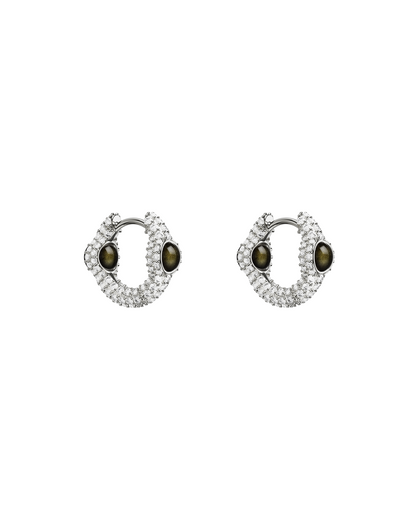 Drip Portal Of Joy Earrings — Obsidian — Mini