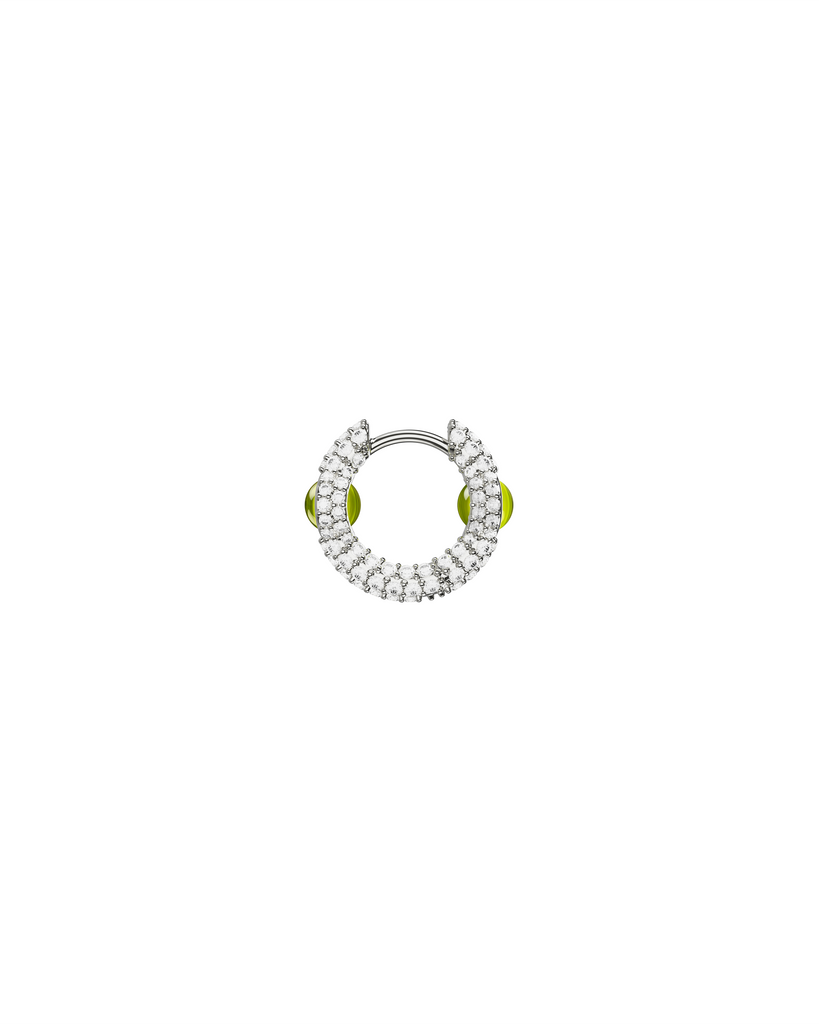 Drip Portal Of Joy Earrings — Peridot — Mini