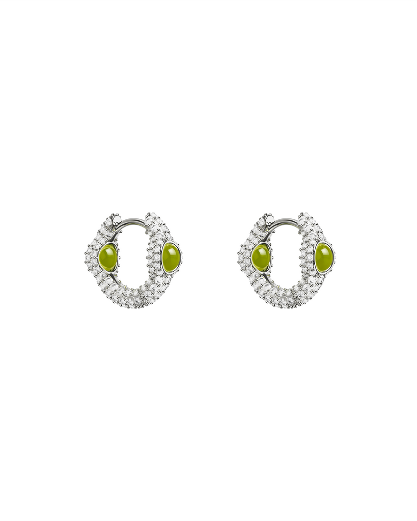 Drip Portal Of Joy Earrings — Peridot — Mini