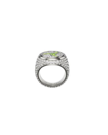 Drip Wheel Of Joy Spinning Ring — Silver — One Size