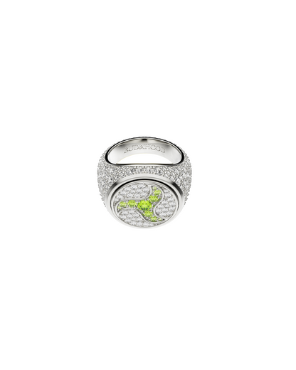 Drip Wheel Of Joy Spinning Ring — Silver — One Size