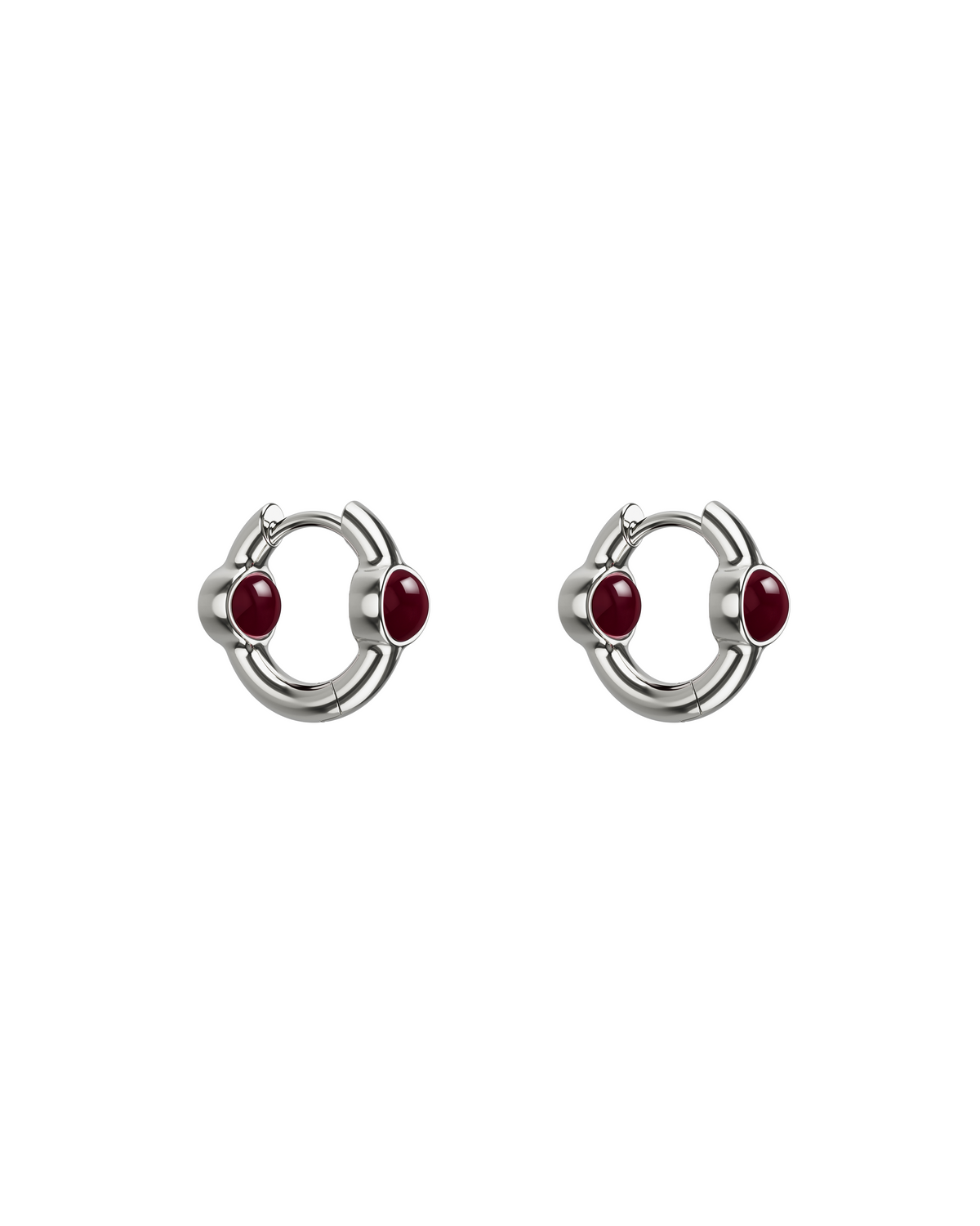 Portal Of Joy Earrings — Garnet — Mini
