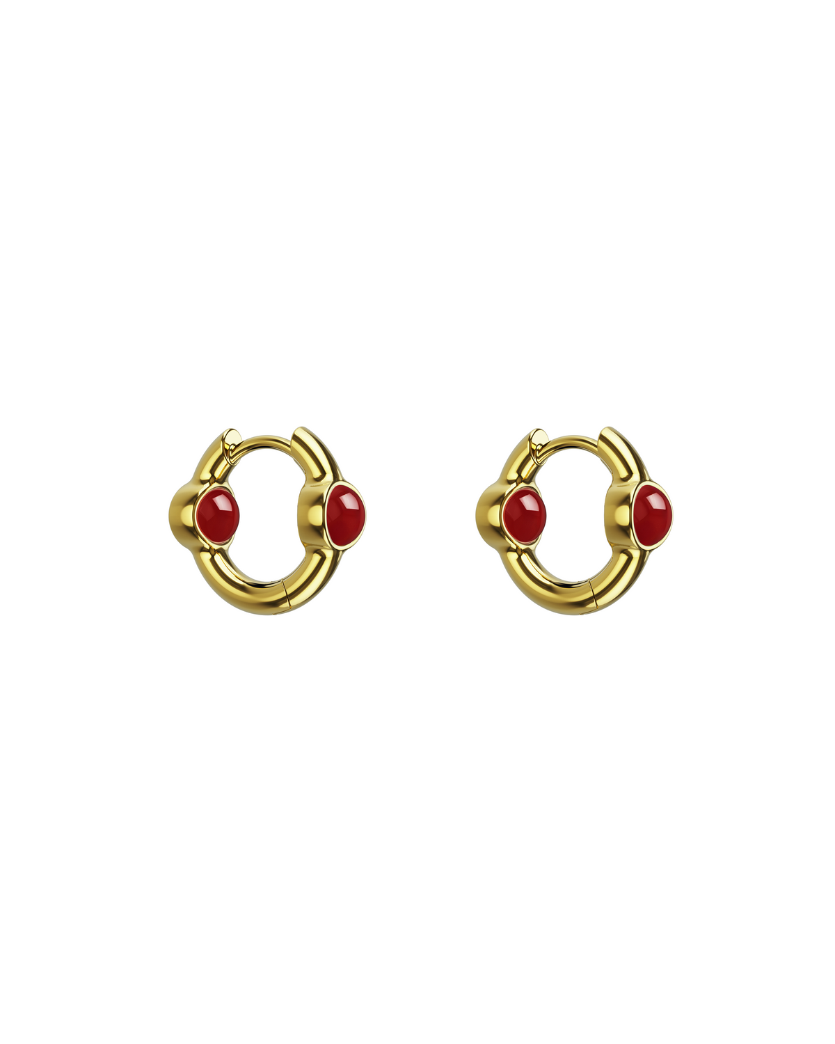 Portal Of Joy Earrings — Ruby — Mini