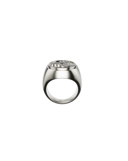Wheel Of Joy Spinning Ring — Silver — One Size
