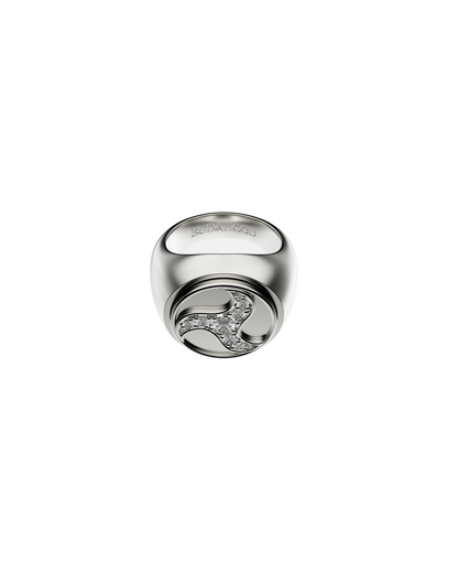 Wheel Of Joy Spinning Ring — Silver — One Size