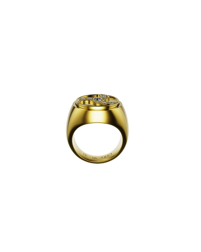 Wheel Of Joy Spinning Ring — Gold — One Size