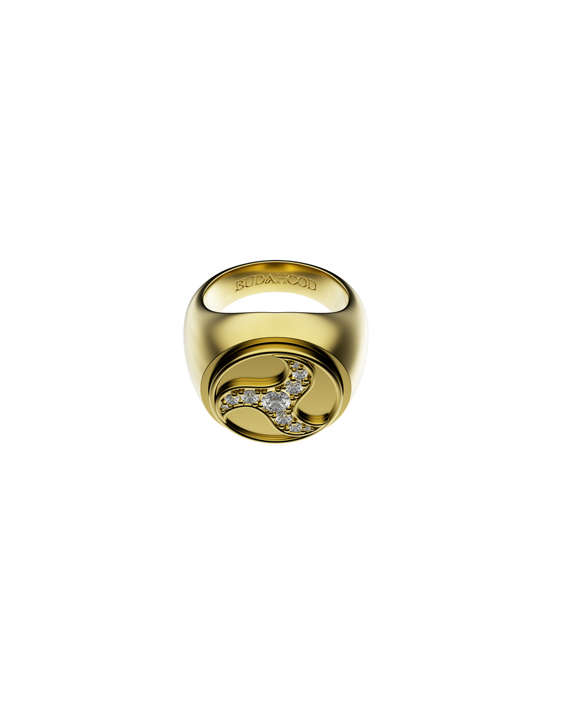 Wheel Of Joy Spinning Ring — Gold — One Size