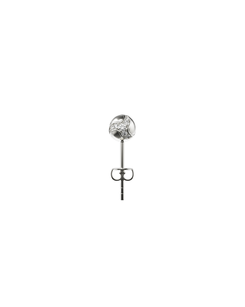 Dragon Ball Ear Stud — Silver — One Size