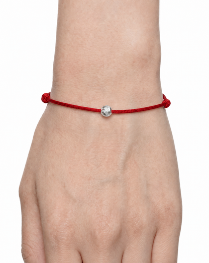 Dragon Ball Red Bracelet — Silver
