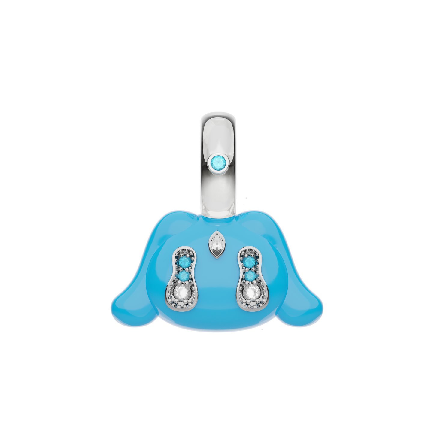 Mini Buda Pendant Blue