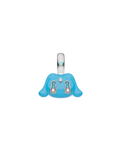 Buda Pendant — White Gold — Blue — Mini