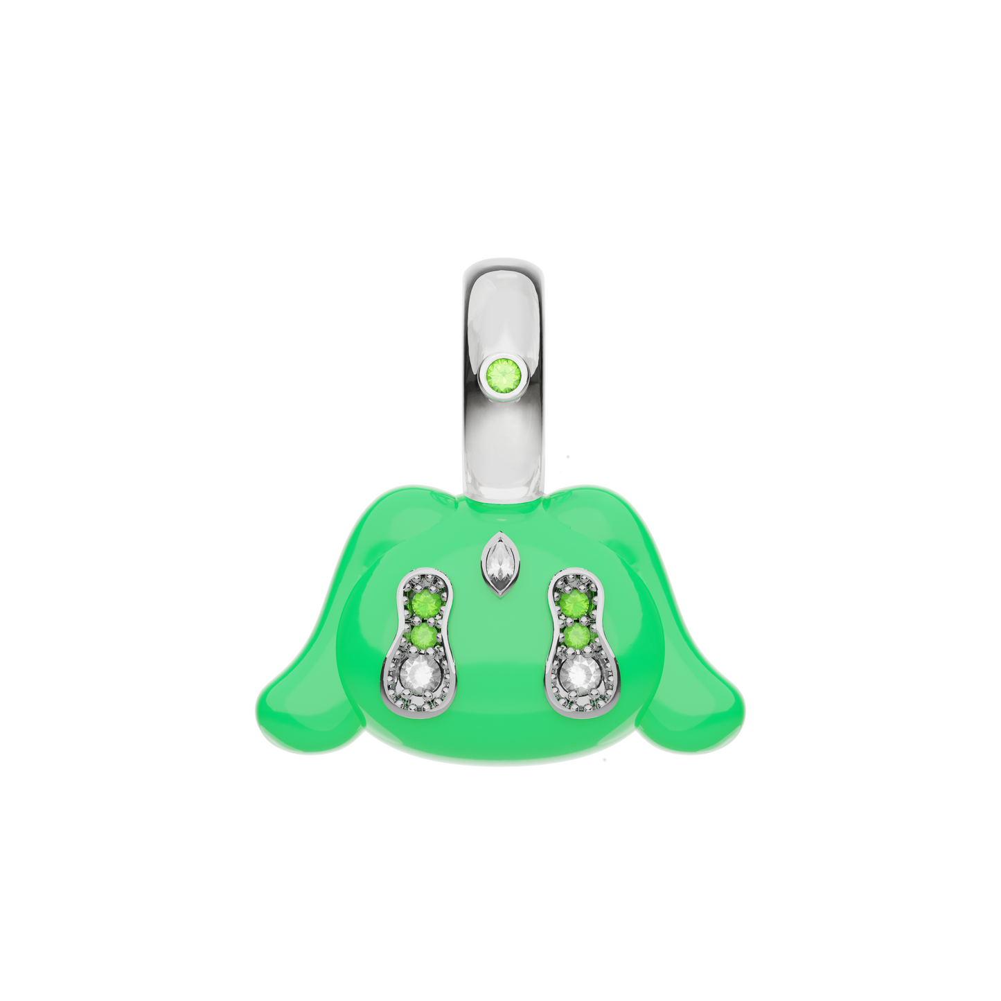 Mini Buda Pendant Green
