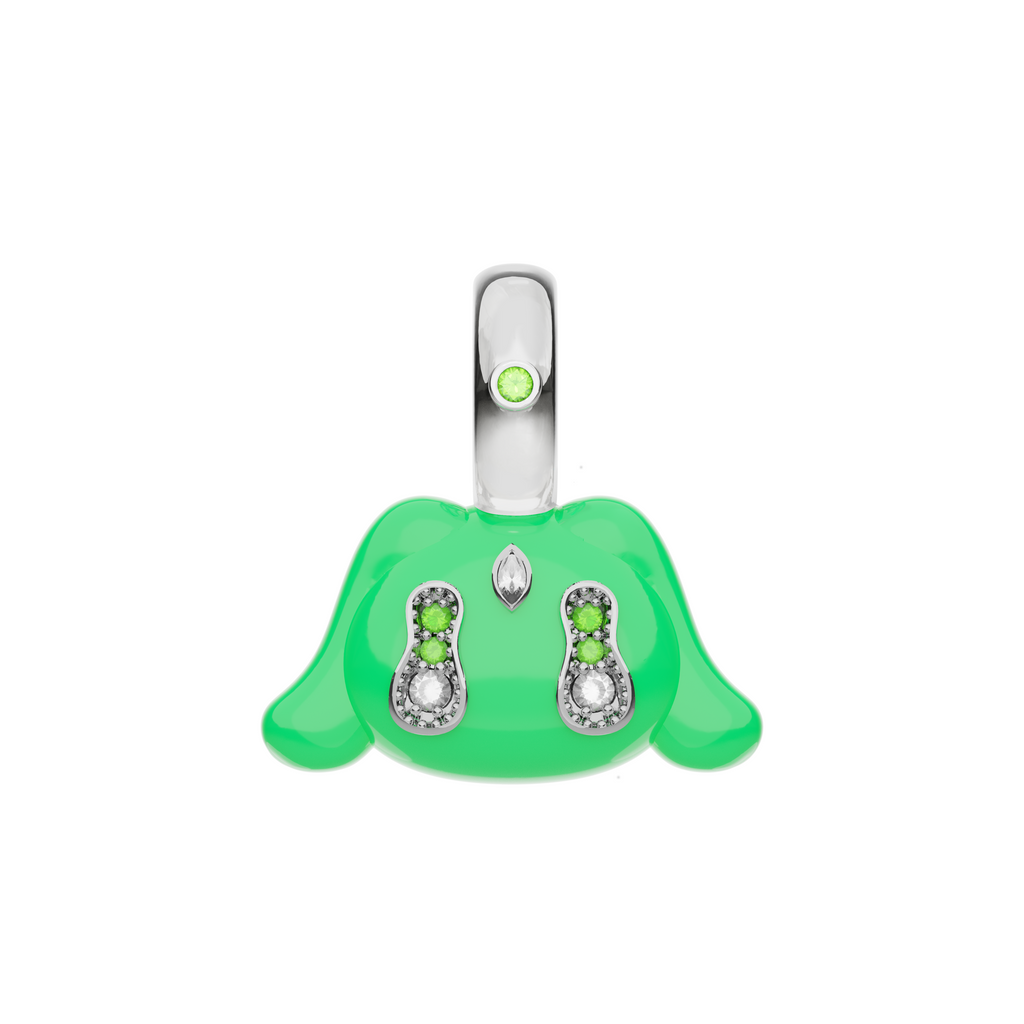 Mini Buda Pendant Green