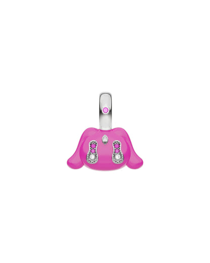 Buda Pendant — White Gold — Pink — Mini