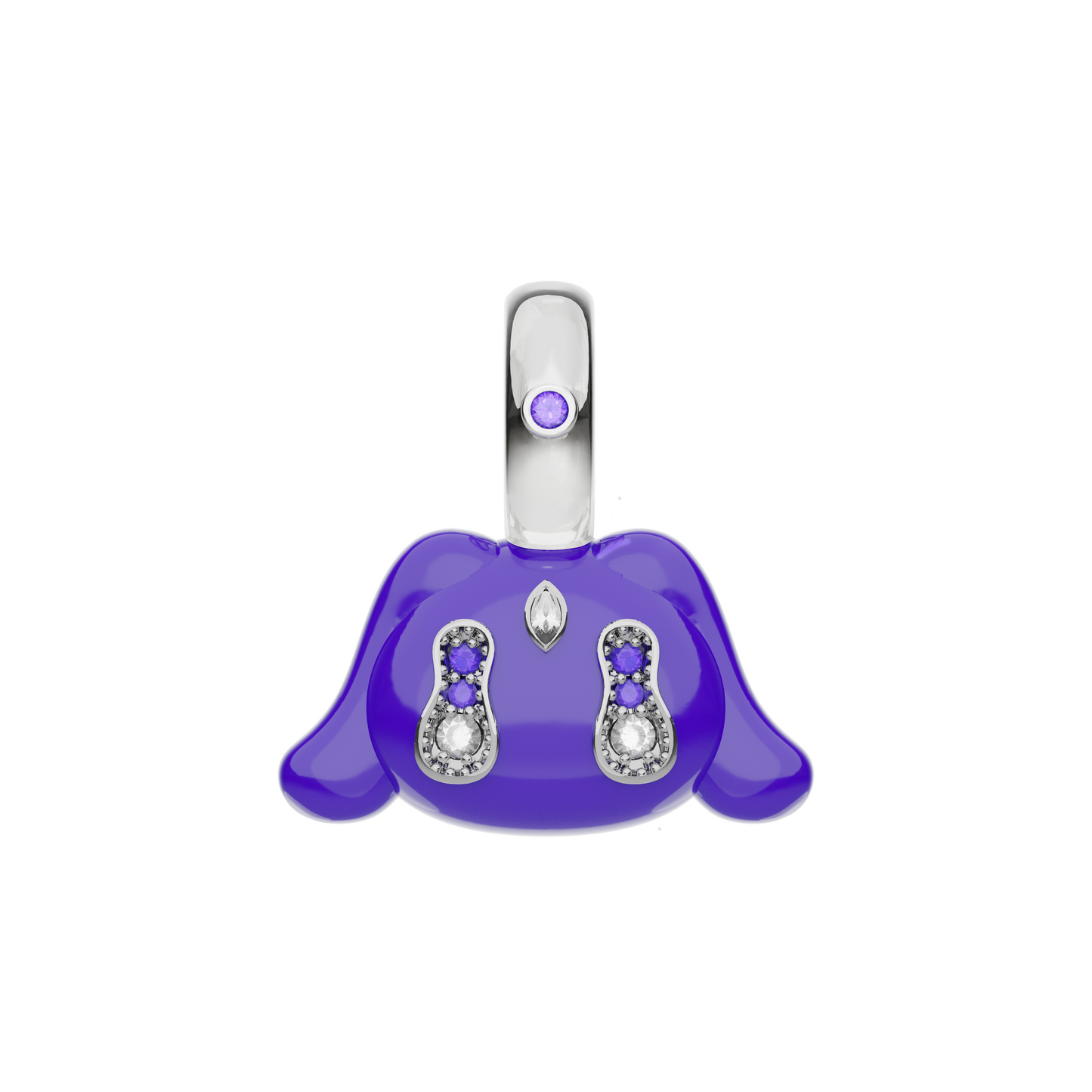 Mini Buda Pendant Purple