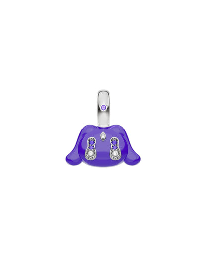 Buda Pendant — White Gold — Purple — Mini