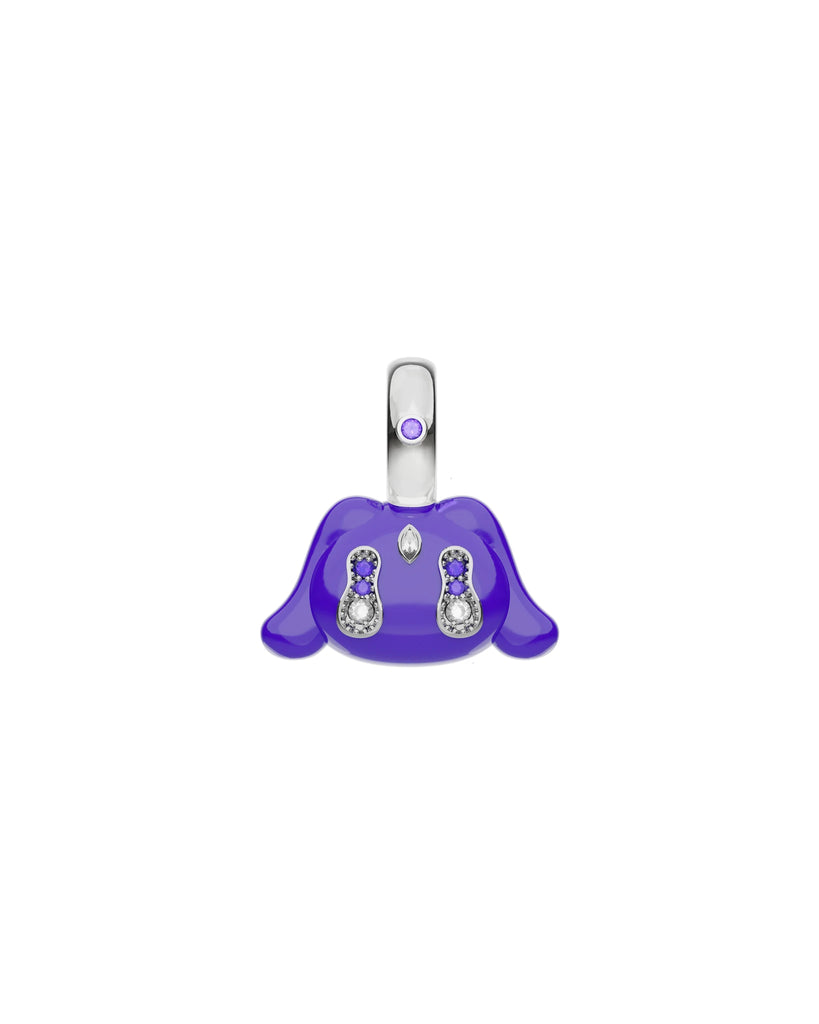 Buda Pendant — White Gold — Purple — Mini