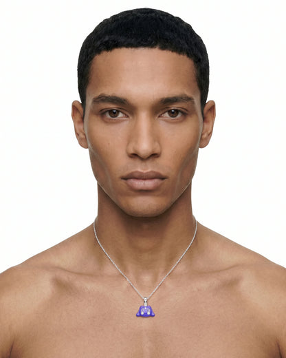 Buda Pendant — White Gold — Purple — Mini