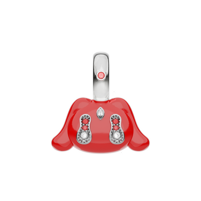 Mini Buda Pendant Red