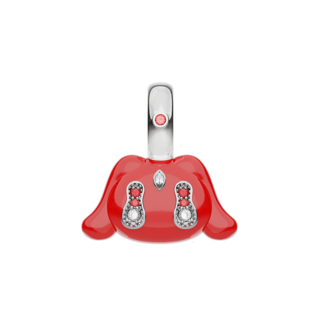 Mini Buda Pendant Red