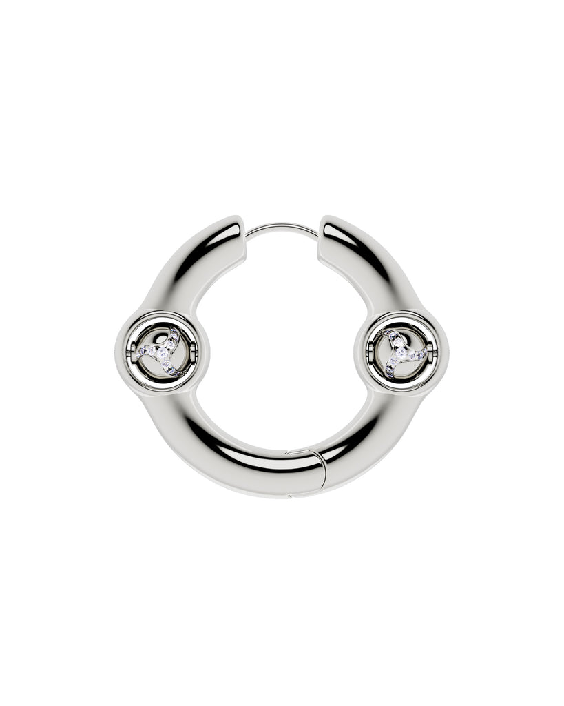 Silver Portal Of Joy Earrings