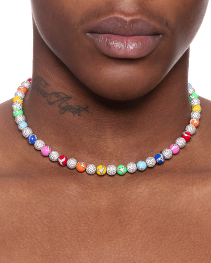 Rainbow Drip Dragon Necklace