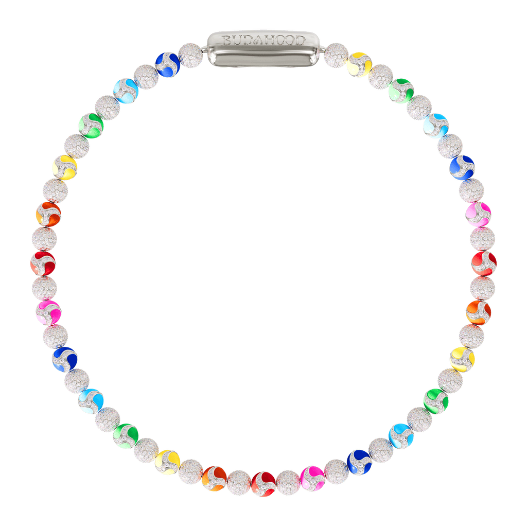 Collier de dragon goutte à goutte arc-en-ciel