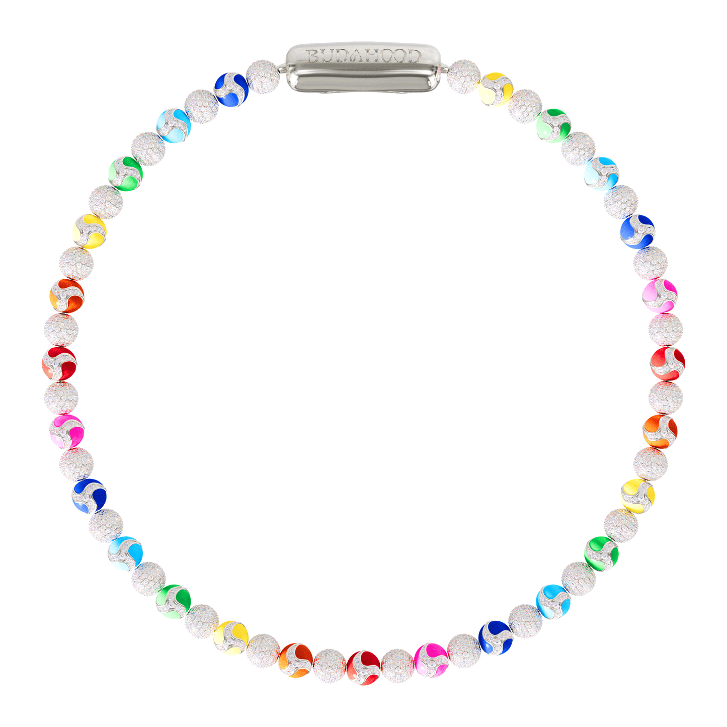 Collier de dragon goutte à goutte arc-en-ciel