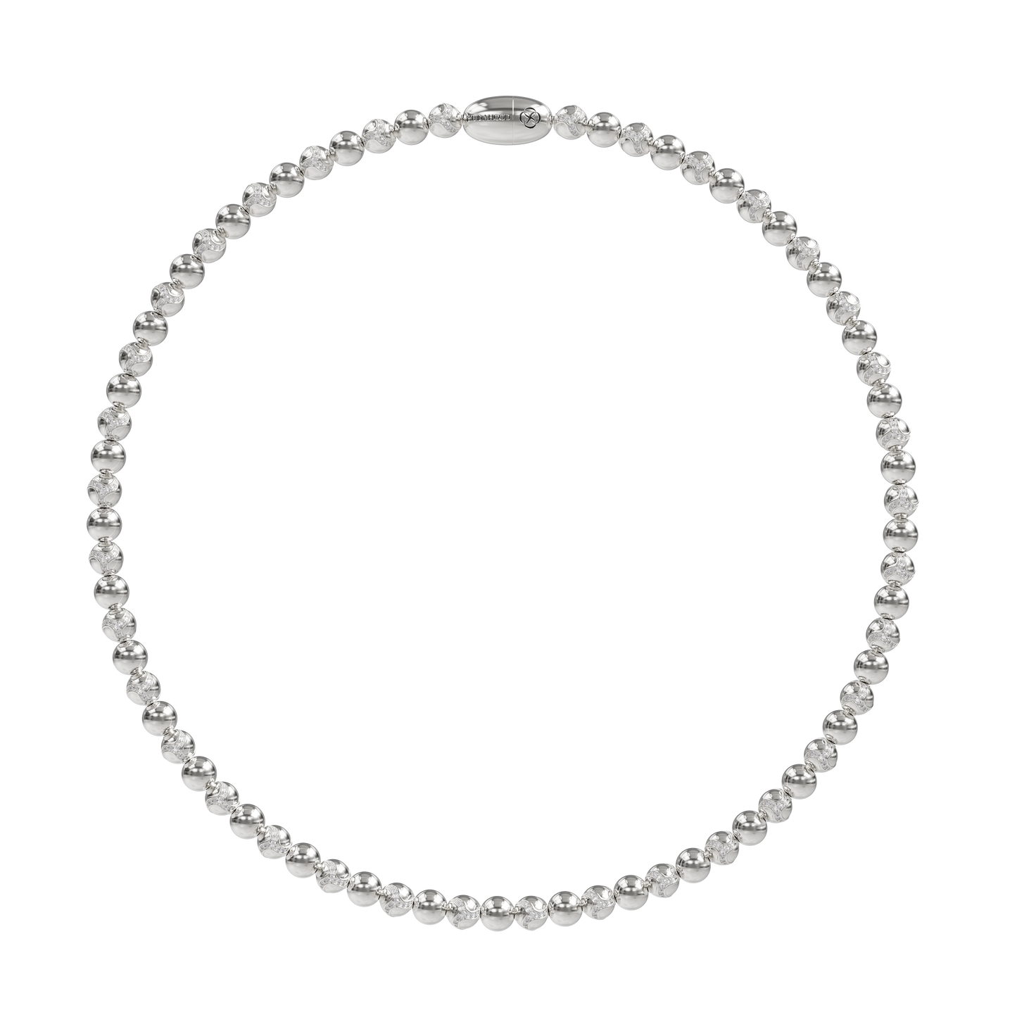 Silver Dragon Necklace_small_front _1