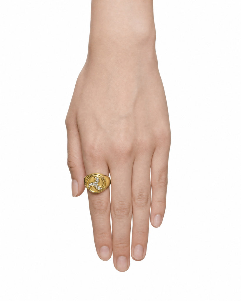 Wheel Of Joy Spinning Ring — Gold