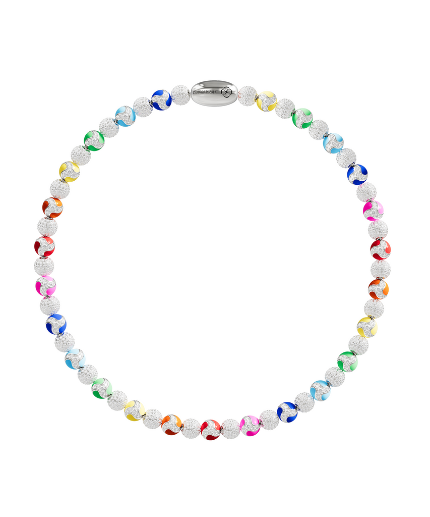 Rainbow Drip Dragon Necklace