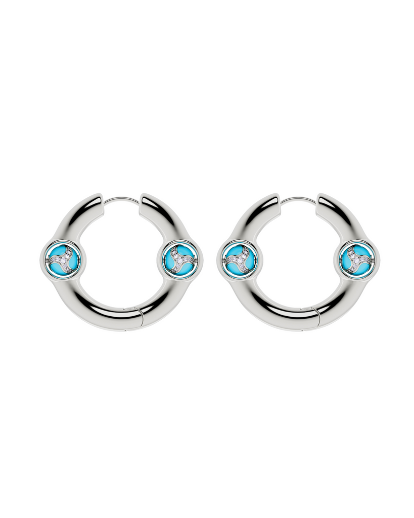 Portail de la joie Boucles d'oreilles Grand-Bleu