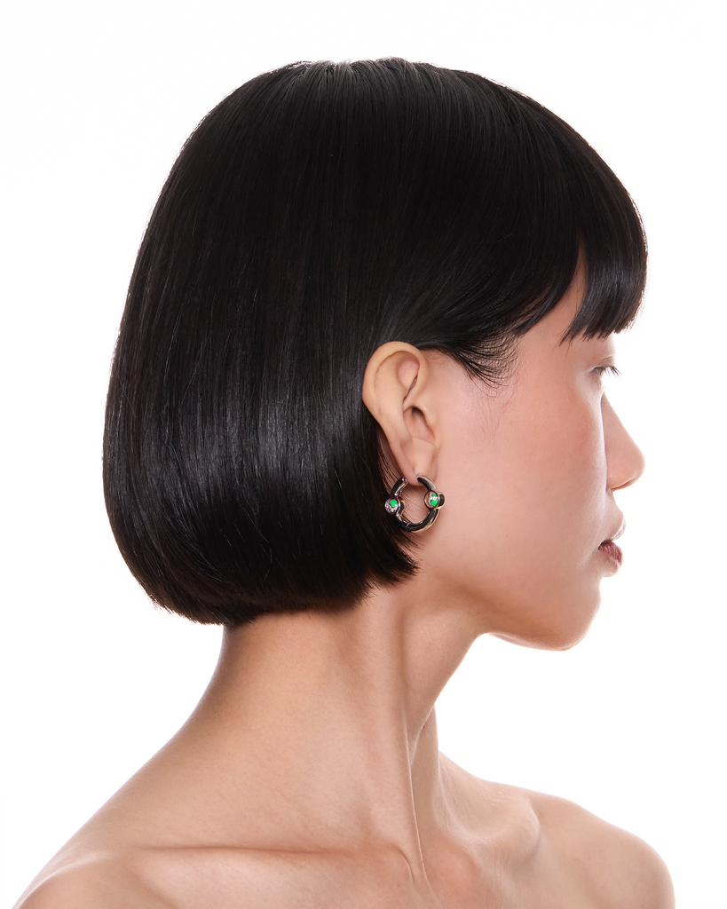 Portal Of Joy Earrings Green Small